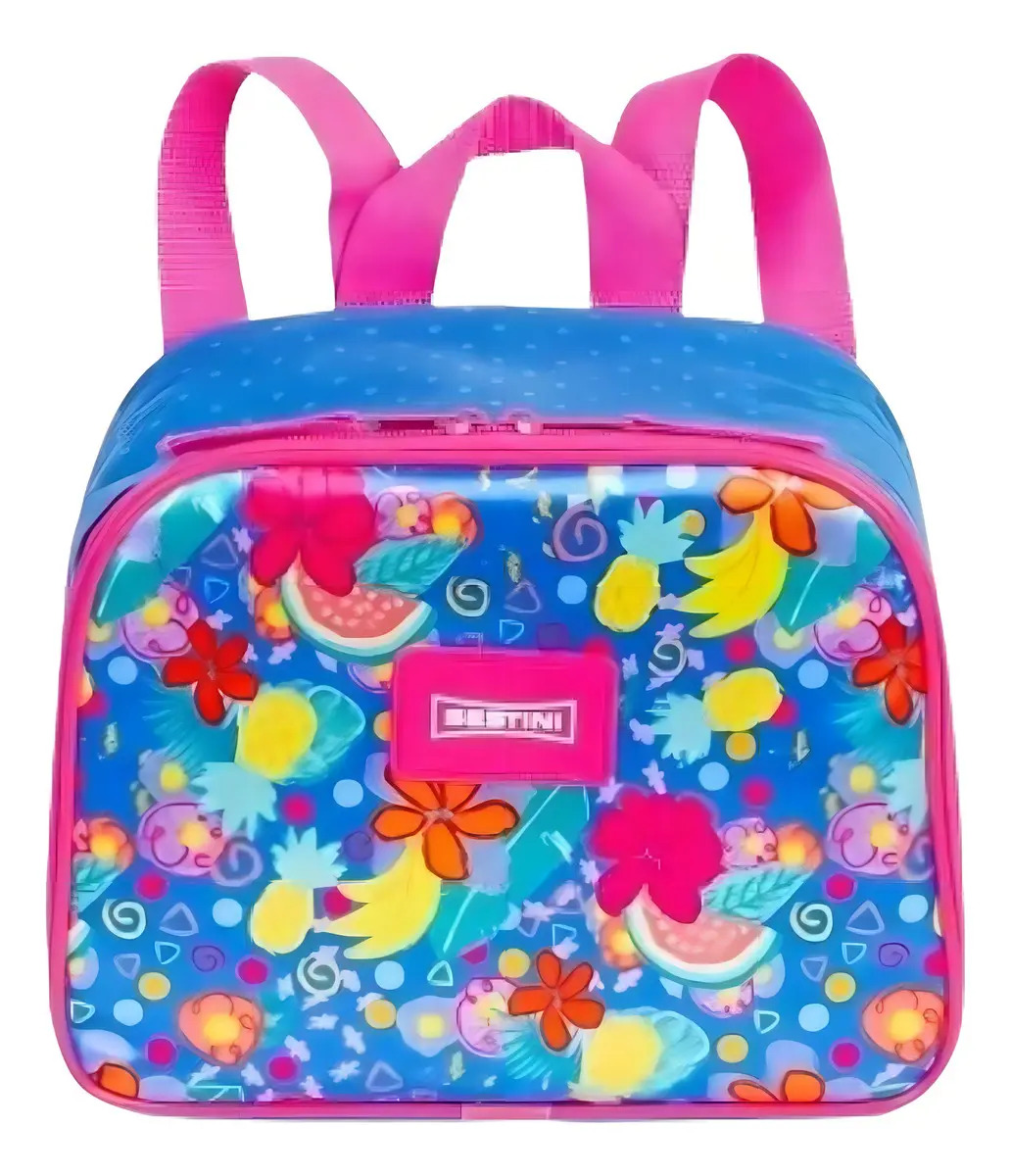 Lancheira Sestini Térmica M Plus Floral Colorida Escolar 00