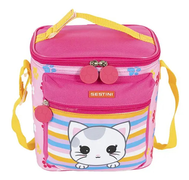 Lancheira Sestini Kids X Cat 4 Colorido Rosa 066404