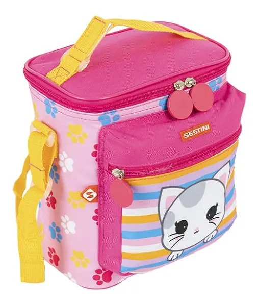Lancheira Sestini Kids X Cat 4 Colorido Rosa 066404