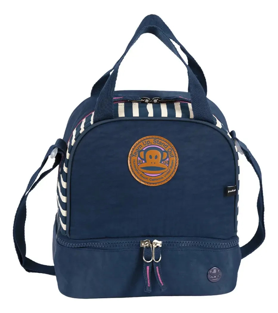 Lancheira Escolar Menina Paul Frank Azul Sestini Azul