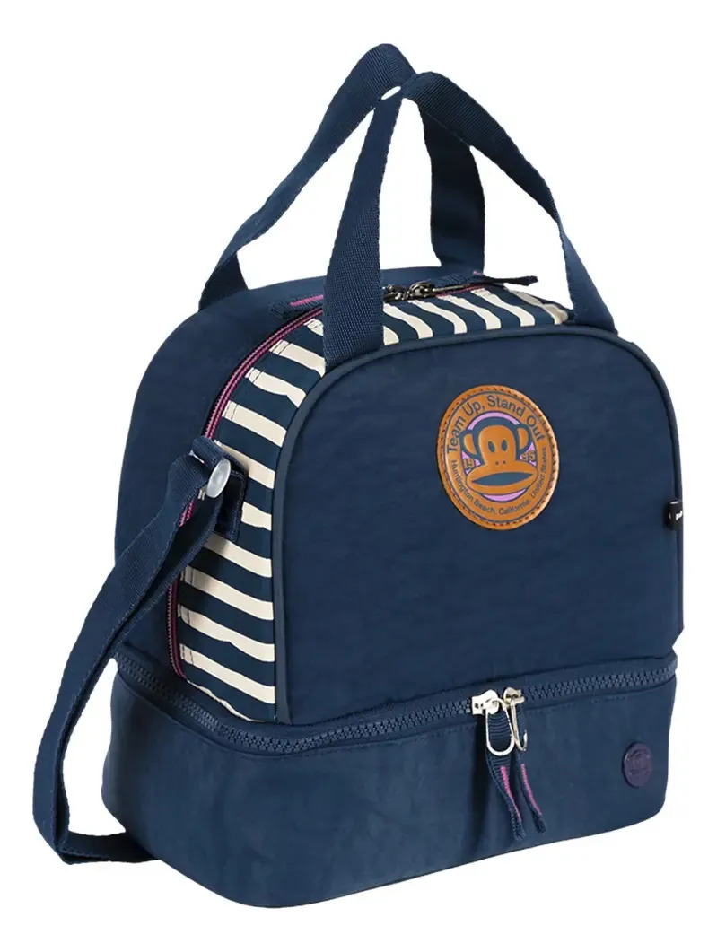 Lancheira Escolar Menina Paul Frank Azul Sestini Azul