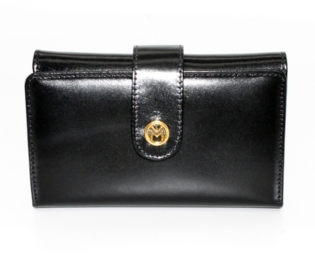 Carteira Feminina em couro com fecho, porta documentos, cartões, notas e moedas. Mariart 253