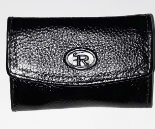 Porta moedas em couro com 2 divisões internas, fechamento com botão de pressão SR108