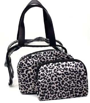 Kit necessaire com 3 peças Batiki