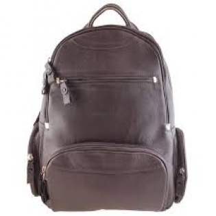 Mochila de costas executiva em couro  com compartimento para notebook Expopelly 0600