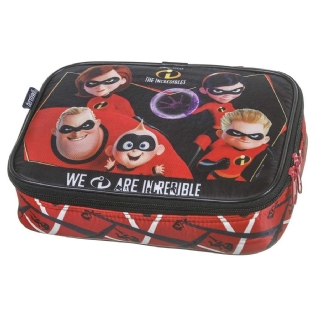 Estojo escolar divisão grande luxo 100 lápis penal Incríveis 37435