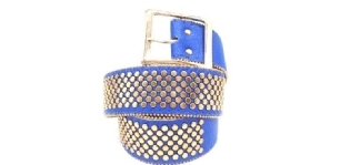 Cinto feminino rebite dourado tendência moda blogueira 3659