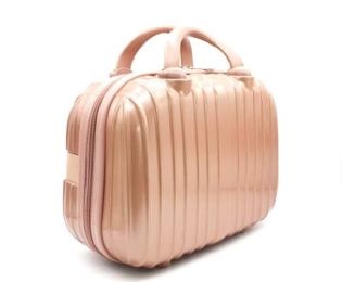 Frasqueira de viagem maleta necessaire grande rigida alça carona 1693