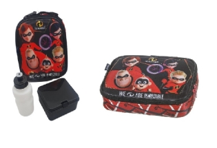 Kit Lancheira térmica e estojo box grande Os Incríveis 37437/37435