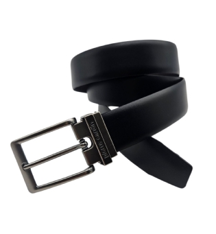 Cinto masculino couro dupla face social Pierre Cardin 3505102