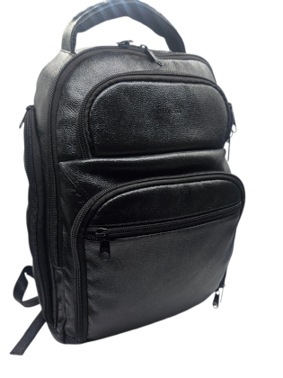 Mochila GG de couro mochilão unisséx bordo 3021