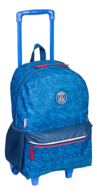 Mochila Rodinhas Escolar Infantil G PSG Oficial Paris Saint Germain 066021
